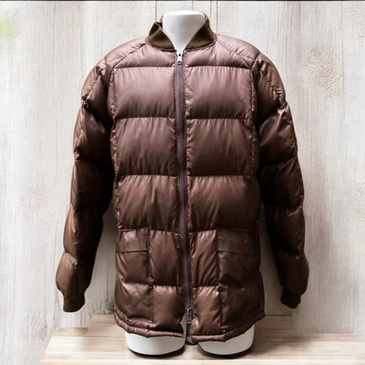 VTG Orvis Waterfowler Puffer Jacket XL Brown Goose Down Filled Hunting Outdoor - Image 1 of 4
