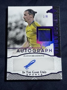 Parche automático Leaf ITG 2024 usado deportivo púrpura 1/6 Zlatan Ibrahimovic #IGA-ZI1 - Imagen 1 de 2