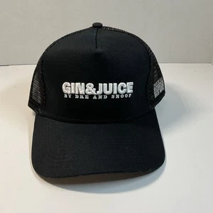 Gin And Juice Dre And Snoop Truckermütze Kappe Herren schwarz Netz Druckknopflasche Einheitsgröße " - Bild 1 von 4