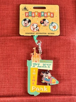 2024 Disney Parks Play In The Park Mickey & Minnie Spinner Ornament NWT - Image 1 of 4