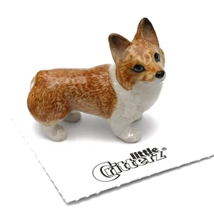 Little Critterz - Pembroke Corgi Hund "Sasha" LC949 - Mini Porc Tier in Box - Bild 1 von 7