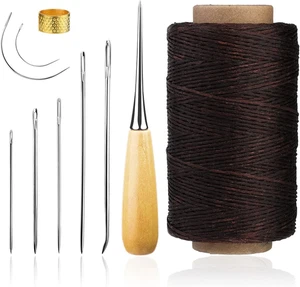 Leder Polster Nähen Gewachst Garn Set, 273 Yards Gewachst Garn Nähen Nee - Bild 1 von 11