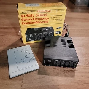 Ecualizador/refuerzo estéreo vintage realista 12-1952 40W 5 bandas RADIO SHACK coche - Imagen 1 de 5