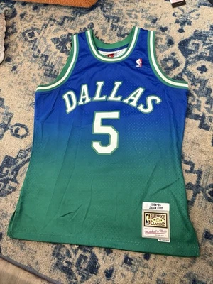 94-95 Mitchell Ness Hardwood Classic Dallas Mavericks Jason Kidd Jersey NWT Sz M - Image 1 of 3