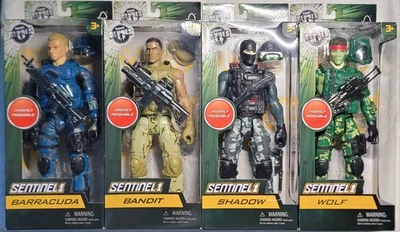 TRUE HEROES Sentinel 1 Bandit Barracuda Wolf & Shadow 4 PACK! | NEW | FREE SHIP  - Image 1 of 4