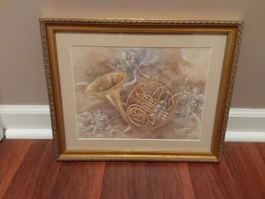 French Horn Melody Signed And Numbered Print Lena Liu 224/5500 - Picture 1 of 6