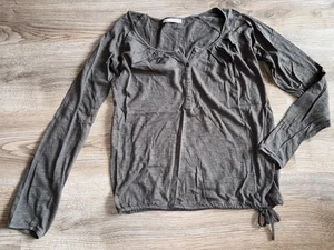 Only Damen Bluse Shirt Langarm Knopfleiste Grau Größe S - Bild 1 von 7