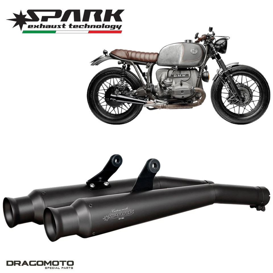 Trompete BMW R 100 RT 1987-1993 escape SPARK preto GBM0902BOM - Imagem 1 de 4