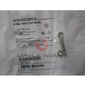 BAUMER NEW IFRM 08P17A1/S35L PLC INDUCTIVE PROXIMITY SWITCH SENSOR, M8 2MM - Picture 1 of 1