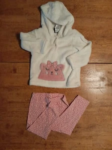 DDG Darlings 12 Months Fleece Hoodie Top & Kitty Leggings NWT - Picture 1 of 7