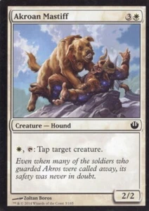 2X AKROAN MASTIFF 3/165 JOURNEY INTO NYX MTG MAGIC MP X2 - Picture 1 of 1