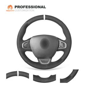 MEWANT DIY Suede Steering Wheel Cover for Renault Clio 4 Kaptur Captur 2016-2019 - Picture 1 of 9