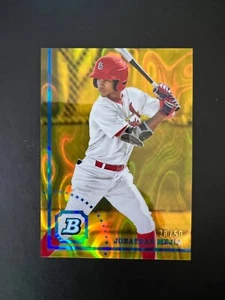 2022 Bowman Heritage Chrome Jonathan Mejia Rookie #150 Gold Refractor #d 28/50 - Picture 1 of 2