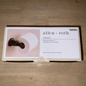 allen + roth Townes Oil Rubbed Bronze Toilet Paper Holder 5287638 - Picture 1 of 3