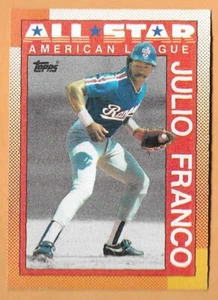 JULIO FRANCO TEXAS RANGERS AL ALL-STAR #386 - TOPPS NM-MT 1990 - Picture 1 of 2