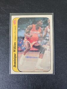 1986 -87 Fleer Basketball#11 Dominique Wilkins RC Sticker - Atlanta Hawks HOF