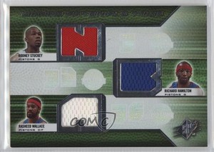 2008 SPx Winning Materials Trios Rodney Stuckey Richard Hamilton Rasheed Wallace