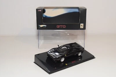 A56 1:43 HOTWHEELS ELITE FERRARI GTO NERO NUOVO CON SCATOLA - Immagine 1 di 4