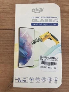 PELLICOLA PER IPHONE 15 PRO MAX 6.7" VETRO TEMPERATO ULTRA SLIM + REGALO COVER - Imagen 1 de 3