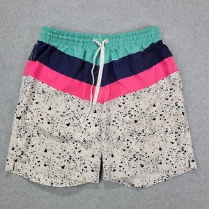 Chubbies Men’s Small Aquatic Libations 5.5” Inseam Swim Trunks Turquoise Aqua - Picture 1 of 8