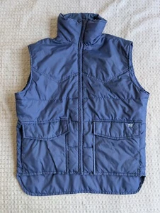 Ski Daddle Vest Adult Medium Blue Full Zip Jim Catfish Hunter Pockets Vintage - Picture 1 of 14