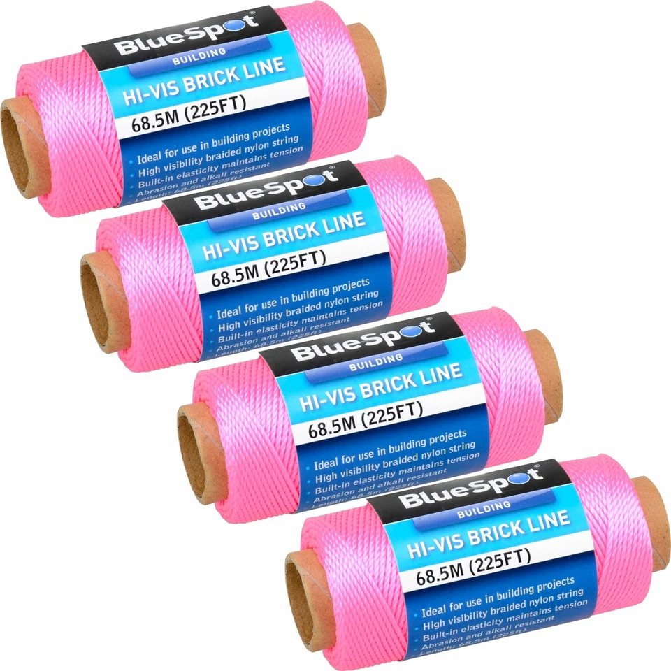 70m Pink Builders Brick Laying Measuring Masonry Rope String Line 1 - 4 34632 - Image 1 of 1