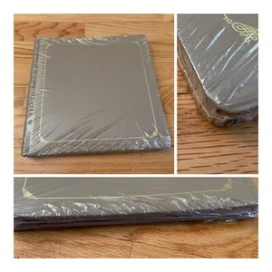 Creative Memories Gold Foil Border Scrapbook Album Old Style 12x12 Strap Hinge - Picture 1 of 8