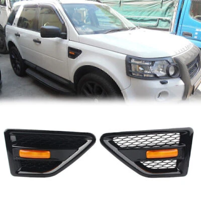Grilles Side Vent Grille Mesh W/ Light for Land Rover Freelander2 LR2 2008-2016 - Image 1 of 4
