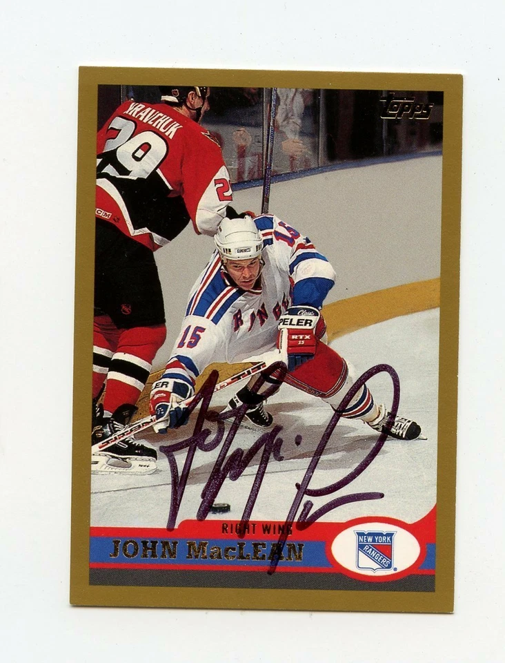 JOHN MACLEAN RANGERS AUTOGRAPH AUTO 99-00 TOPPS #81 *62248 - Image 1 of 1