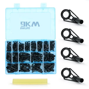 20pcs~230pcs Fishing Rod Tip Repair Kit Stainless Steel Ceramic Ring Guide Tips - Bild 1 von 12