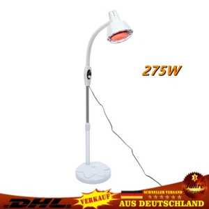 275W Infrarotlampe - 360°Rotlichtlampe Wärmelampe Rotlicht Strahler mit Standfuß - Bild 1 von 12