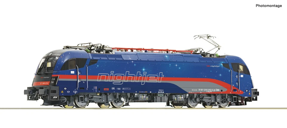Roco 70523 Elektrolok Taurus 1216 012-5 „Nightjet“, ÖBB, DCC DIGITAL 16bit SOUND - Bild 1 von 1