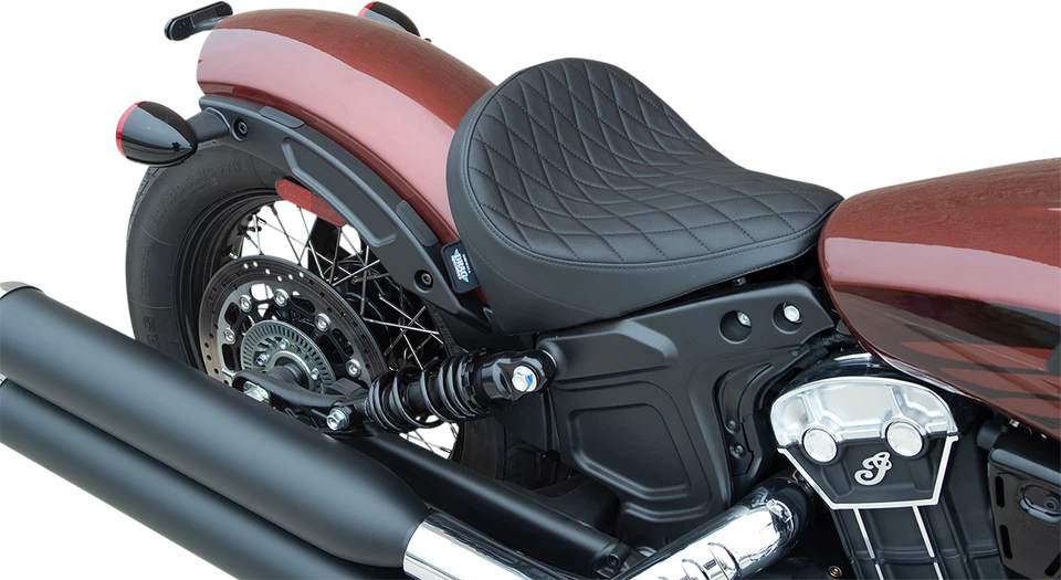 Asiento individual delantero bajo negro diamante Drag Specialties para Indian Scout Bobber 18-22 Foto 1 de 1