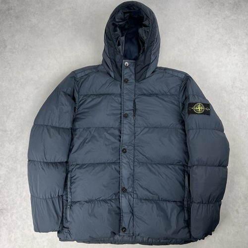 Stone Island Crinkle Reps piumino giacca 2XL cappotto blu navy 3411