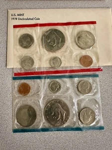 1978 US Mint Set, Envelopes & Cardboard Inserts PD Philadelphia Denver - Picture 1 of 1