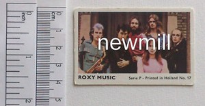 Vintage 1974 Roxy Music Trading Card Bryan Ferry