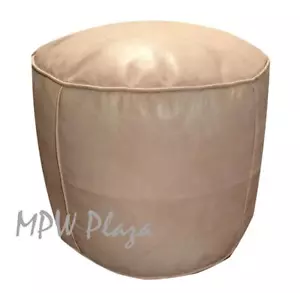 MPW Plaza Pouf, Hocker, natürliche, marokkanische Leder Ottomane (ungefüllt) - Bild 1 von 1