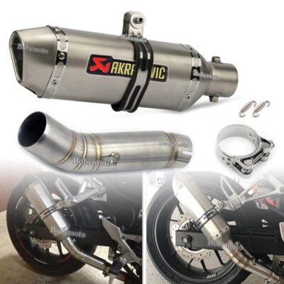 Motorcycle Exhaust Muffler Mid Link Pipe Fits Honda CBR500 CB500X CB500F 2013-19 - Image 1 of 4