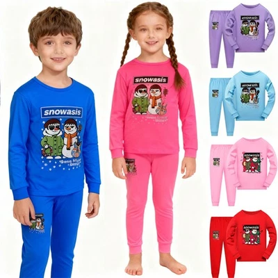Kids Snowasis Some Might Sleigh Xmas Music Top Pant Outfit Nightwear Pyjamas Set - Image 1 of 4