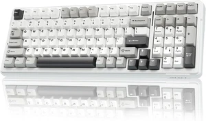 AULA F99 Wireless Mechanical Keyboard Tri-Mode Swappable Custom Keyboard White - Picture 1 of 8