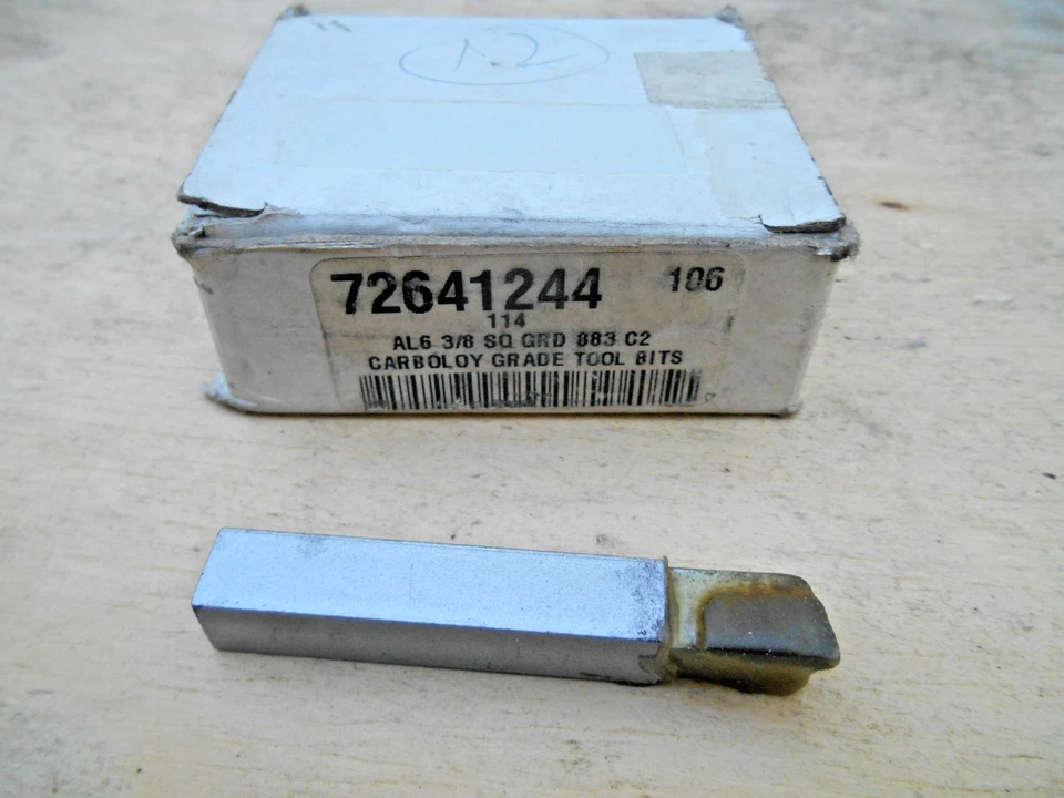 AL-6 BRAZED CARBIDE TOOL BIT , GR. 883 , 12 PIECES , USA - Image 1 of 1