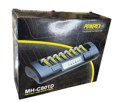 PowerEx MH-C801D Battery Charger NiMH NiCd AA/AAA 8 Cell  1 Hour AA/AAA - Image 1 of 4