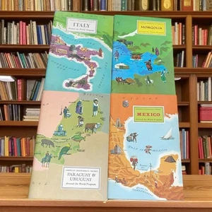 American Geographical Society Around World Program Italy Mexico 1966 67 Lot of 4 - Picture 1 of 14