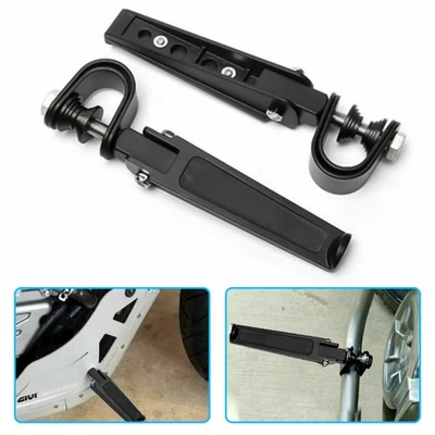 1"-1-1/4" U-Clamp Foot Pegs Motorcycle Fit For Suzuki Harley Honda Foto 1 de 4