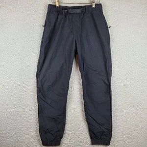 Pantaloni da montagna rigidi donna piccoli neri tela cintura outdoor escursionismo conici - Foto 1 di 9