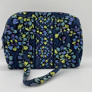 Vera Bradley Women’s Indio Pop Blue/Green Floral Over The Shoulder Bag Purse - Picture 1 of 8