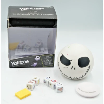 Yahtzee Jack Skellington Nightmare Before Christmas Disney Dice Game - Image 1 of 4