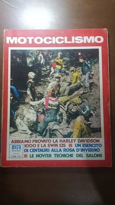 MOTORCYCLING 1 1974 WE TESTED THE HARLEY DAVIDSON 1000 AND THE SWM 125 - Image 1 of 2