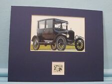 Henry Ford develops the Model T Ford honored by his own stamp