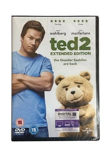 Ted 2 - Extended Edition DVD (2015) Mark Wahlberg Cert 15 Brandneu & Versiegelt (N7 - Bild 1 von 3